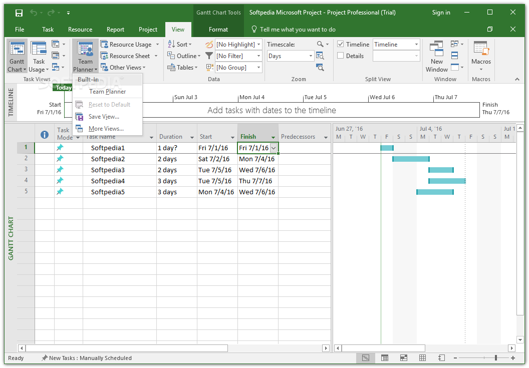Microsoft Project Trial